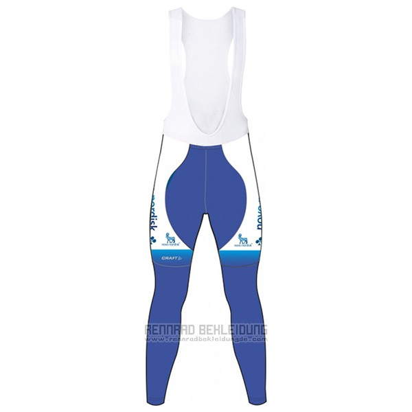 2017 Fahrradbekleidung Novo Nordisk Wei Trikot Langarm und Tragerhose